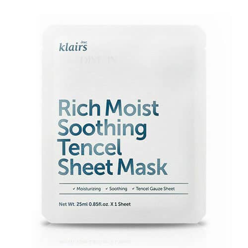 Klairs rich moist soothing tencel sheet mask