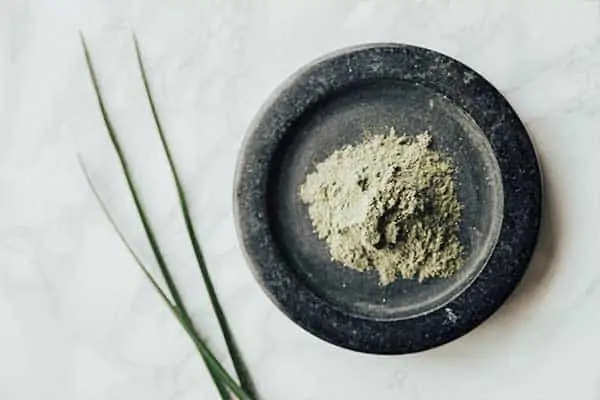 Green tea clay mask