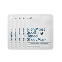 Dear Klairs - Rich Moist Soothing Tencel Sheet Mask -5ชิ้น
