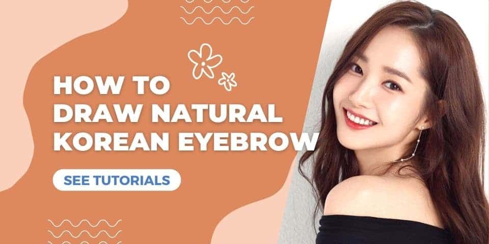 how to draw korean eyebrows